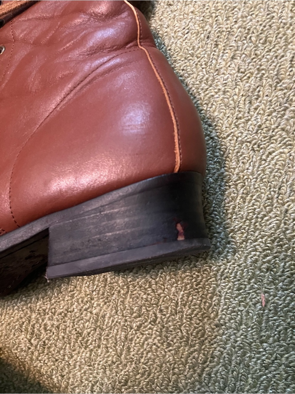 American Duchess “Bessie” Aviator Boots in Tan - Picture 7 of 11